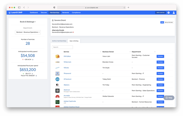 App Provisionsing