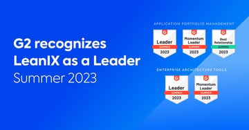 LeanIX Wins Five Leader Awards in G2’s Summer 2023 Report
