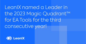 LeanIX, an SAP company, placed as a Leader in the 2023 Gartner® Magic Quadrant™ for Enterprise Architecture Tools