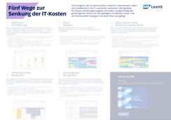 Fünf Wege zur Senkung der IT-Kosten