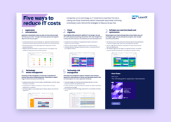 Five ways to reduce IT costs 