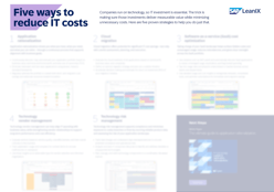 Five Ways to Reduce IT Costs