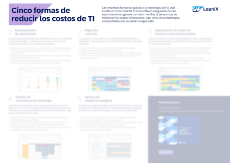 Cinco formas de reducir los costos de TI