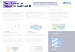 Cinco formas de reducir los costos de TI