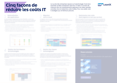 Cinq façons de réduire <br> les coûts IT