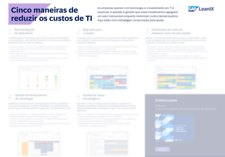 Cinco maneiras de reduzir os custos de TI