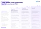 Three steps to IT cost transparency and lower application total cost of ownership (TCO)