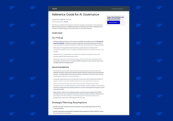 Report: Gartner® Reference Guide for AI Governance