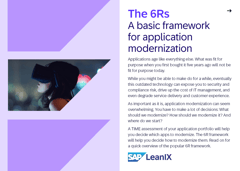 The 6Rs: A Basic Framework for Application Modernization