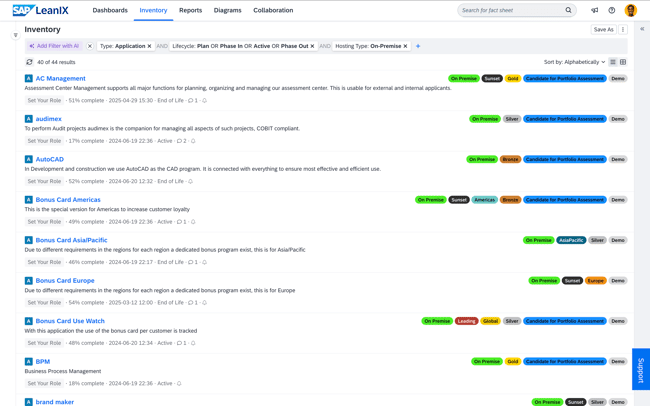 Assess your application portfolio