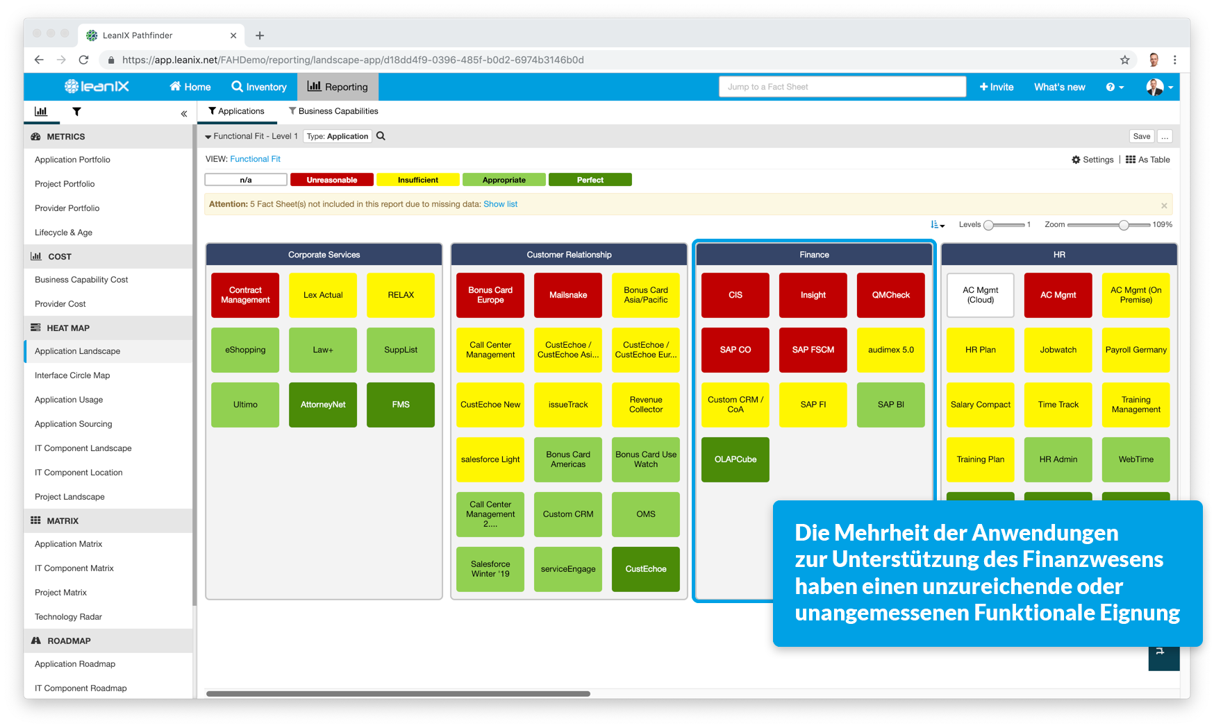 Application Portfolio Management (APM) LeanIX Enterprise Architecture