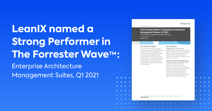 LeanIX a Strong Performer in Q1 2021 Forrester Wave