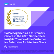 SAP recognized as a Customers' Choice in the 2026 Gartner Peer Insights™ Voice of the Customer for Enterprise Architecture Tools