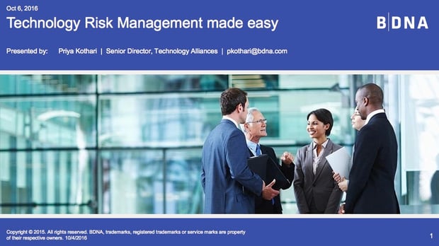 Technology Risk Management made easy