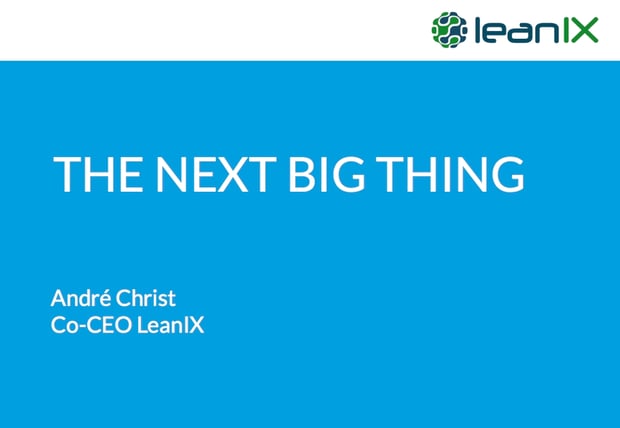 LeanIX - The next big thing