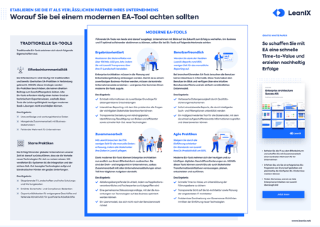 Worauf Sie bei einem modernen EA-Tool achten sollten