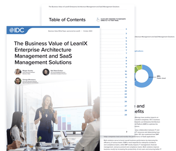 The Business Value of LeanIX Enterprise Architecture Man­age­ment and SaaS Management Solutions