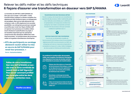 6 façons d’assurer <br> une transformation <br> en douceur vers <br> SAP S/4HANA