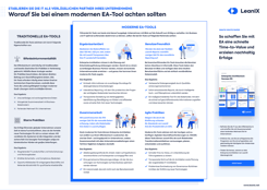 Worauf Sie bei einem modernen EA-Tool achten sollten