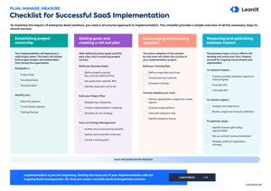 SaaS Implementation Checklist