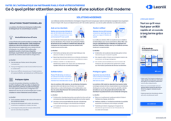 Ce à quoi prêter attention pour le choix d’un outil d’AE moderne