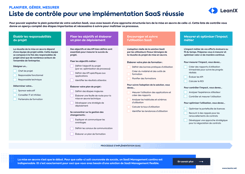 Liste de contrôle pour une implémentation SaaS réussie