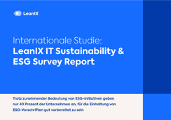 LeanIX IT Sustainability & ESG Survey Report