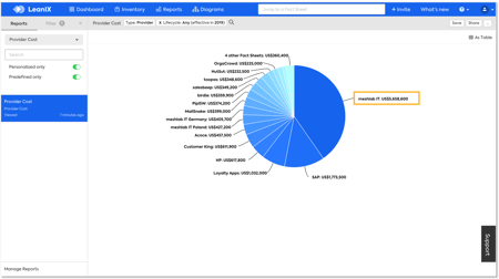 LeanIX Provider Cost Report