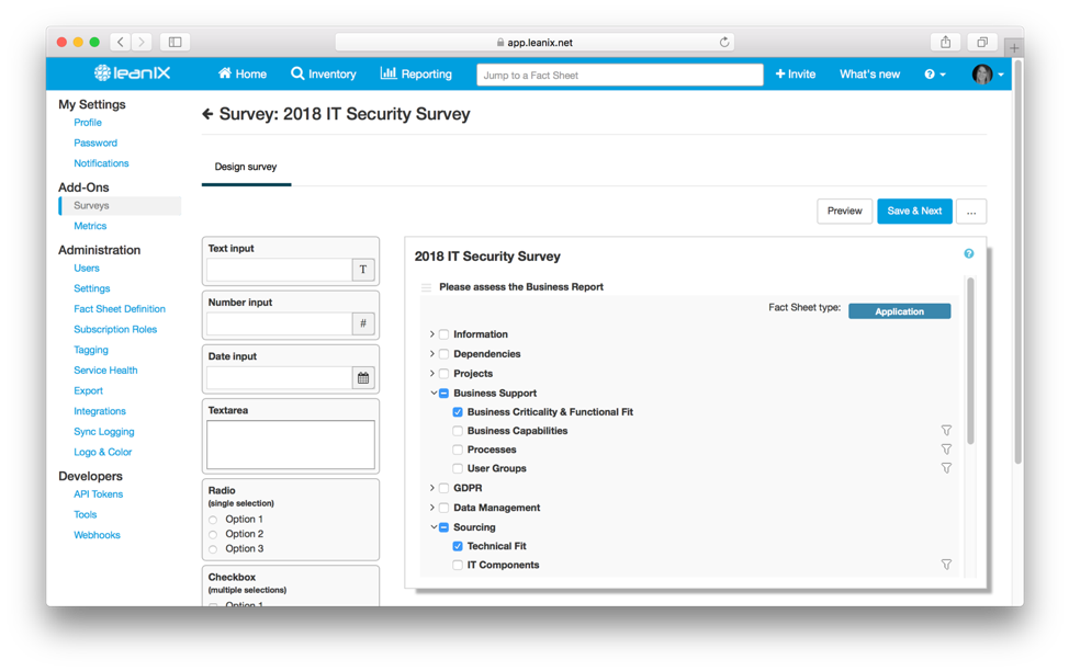 assess technology risk with survey