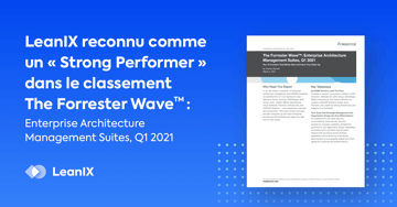 LeanIX reconnu comme un « Strong Performer » parmi les fournisseurs d’outils d’architecture d’entreprise par Forrester