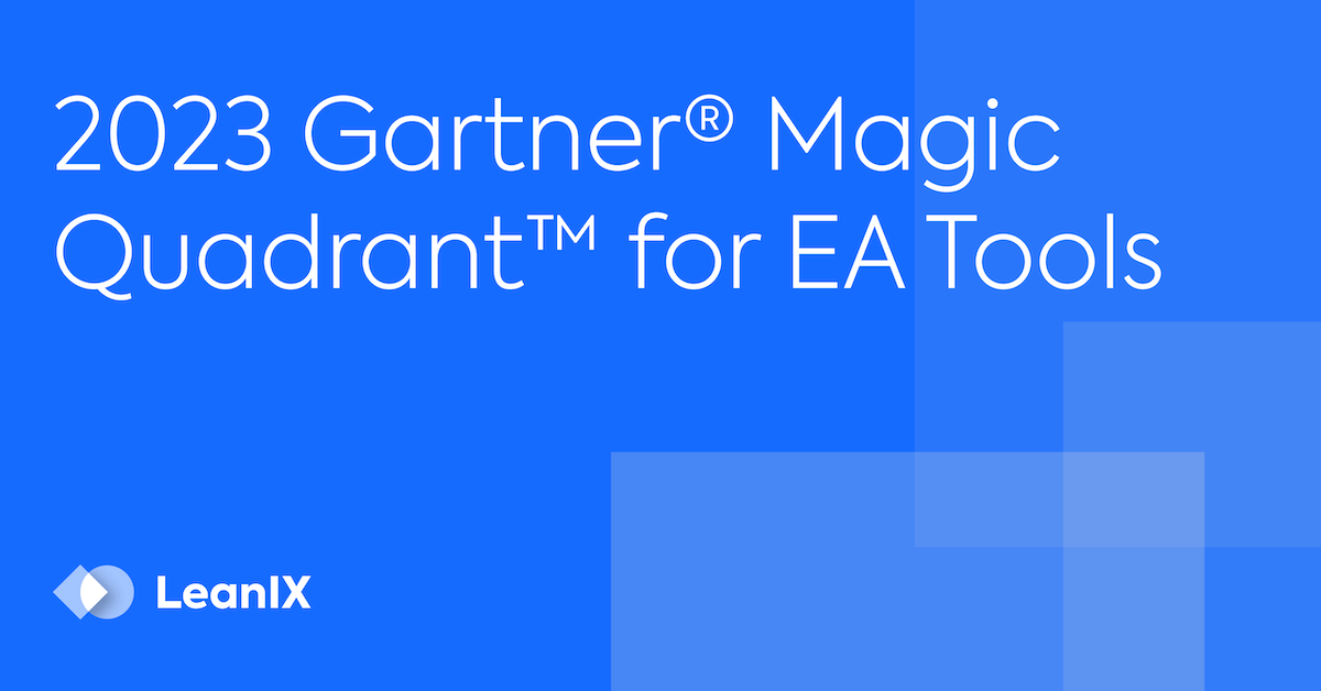 2023 Gartner Magic Quadrant Names LeanIX As An EA Leader