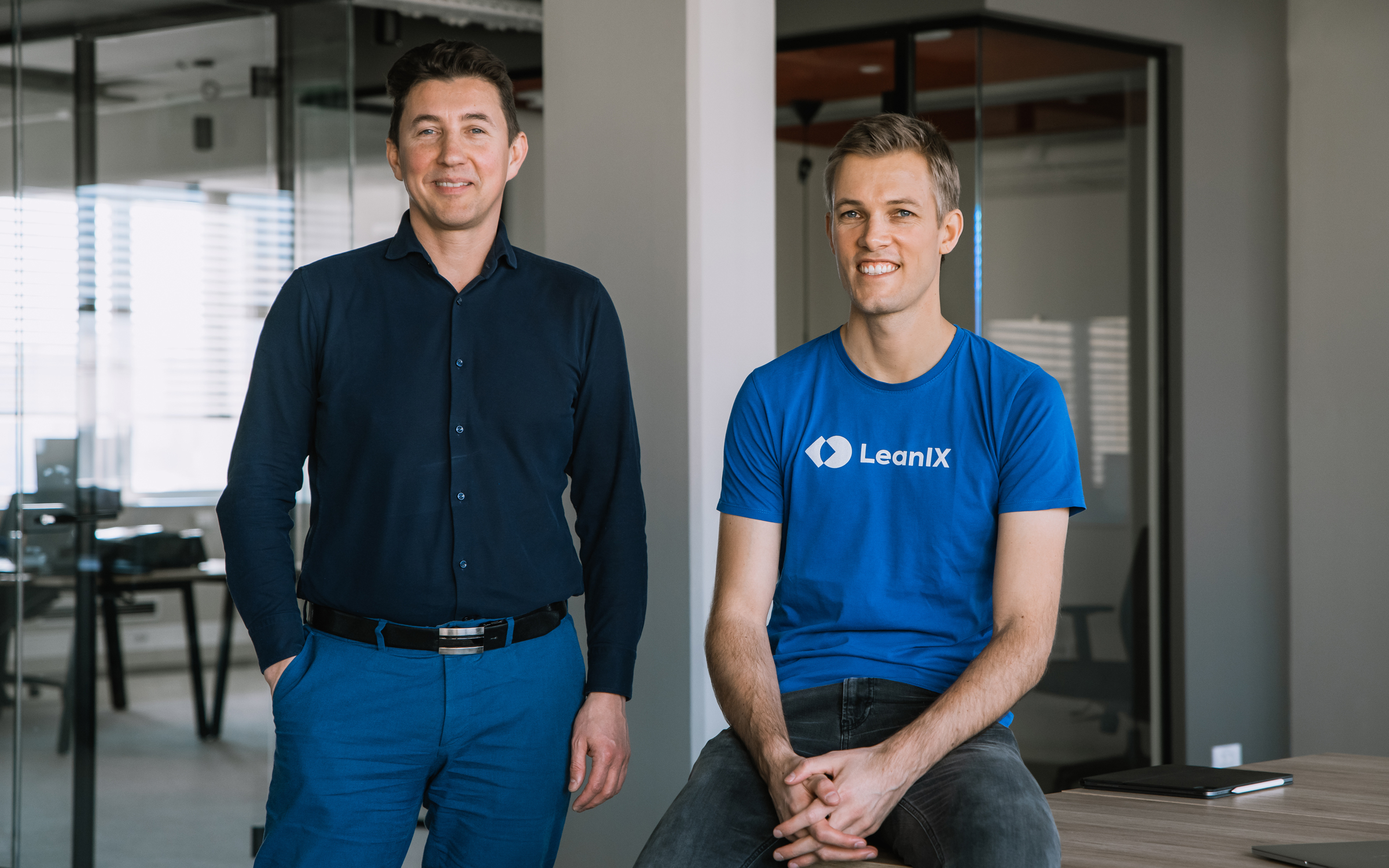 Cleanshelf-CEO Dusan Omercevic (links) und LeanIX-CEO André Christ (rechts)