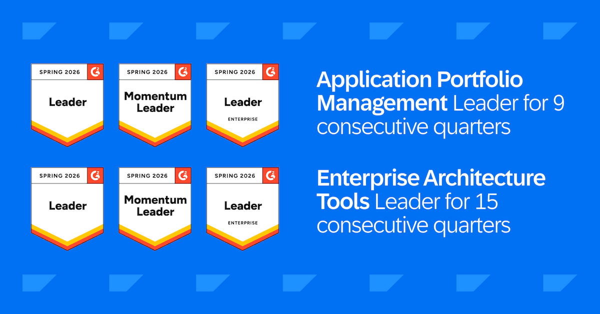 Six G2 badges showcase how SAP LeanIX supports real EAs