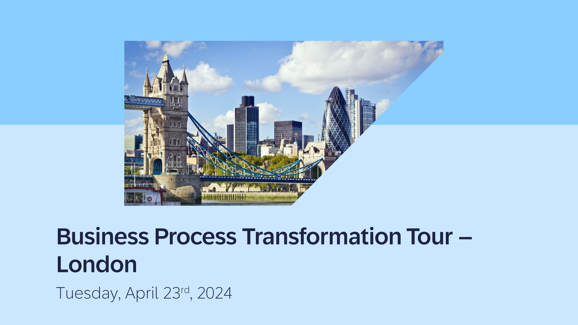 Business Process Transformation Tour - London